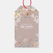 Baby shower waterverf van bosland cadeaulabel (Achterkant)