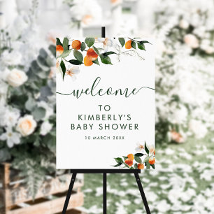 baby shower welkom bord poster