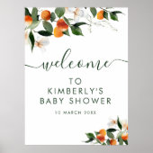 baby shower welkom bord poster (Voorkant)