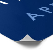 Baby shower WelkomstPoster Poster (Hoek)