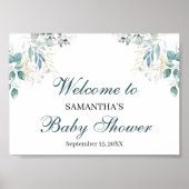 Baby shower Welkomstteken Poster (Voorkant)
