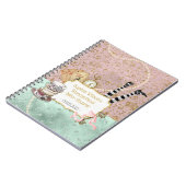 Baby shower wervelkolom foto Wonderland Notitieboek (Linkerzijde)