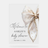 Baby shower White Bow (Recto)