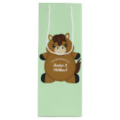 Baby shower wijn cadeautas (Voorkant)