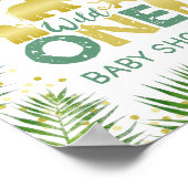 Baby shower Wild One Gold Safari Affiche de bienve (Coin)