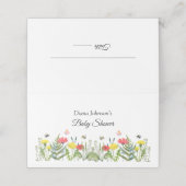 Baby shower wilde bloem (Buitenkant ongevouwen)