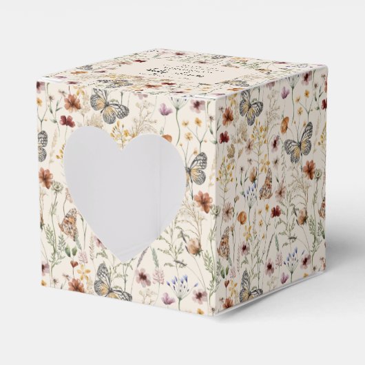 Baby shower Wildflower Bedankdoosjes (Voorkant Zijde)