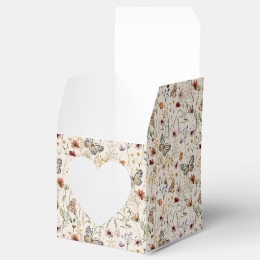 Baby shower Wildflower Bedankdoosjes (Geopend)