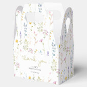 Baby shower Wildflower Pattern Hartelijk dank Bedankdoosjes (Geopend)