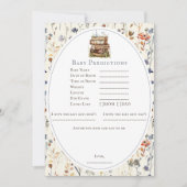 Baby shower wildflower wildcard voorspelling advie kaart (Voorkant)