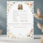 Baby shower wildflower wildcard voorspelling advie kaart