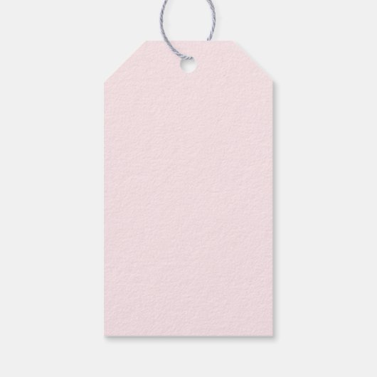 Baby shower Winterroze meisje Cadeaulabel (Achterkant)