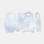 Baby shower wintersneeuwpastelkleuren bedankdoosjes (Uitgevouwen)