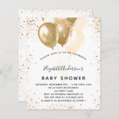 Baby shower witte ballonnen (Voorkant / Achterkant)