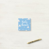 Baby Shower Witte Wolken Post-it® Notes (Op bureau)