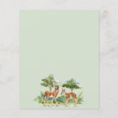 Baby shower Woodland Animals Budget Invitation (Achterkant)