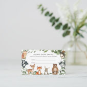 Baby shower Woodland Devine Combien de cartes (Debout devant)