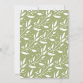 Baby shower Woodland Fox Uitnodiging (Achterkant)