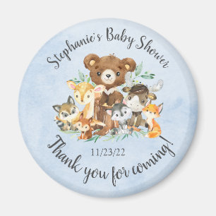 Baby shower Woodland Friends Boys Magneet