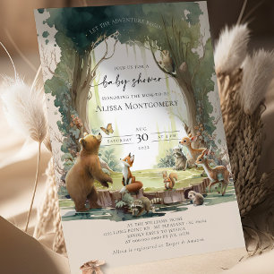 Baby shower Woodland laat het avontuur beginnen