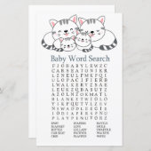 Baby shower Word Search Game (Voorkant / Achterkant)