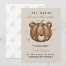 Baby Shower Wordt Verliefd in de Herfst Pompoen Be