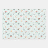 Baby Shower Wrapping Paper Set Dinosaur Dino Mite  (Voorkant 3)