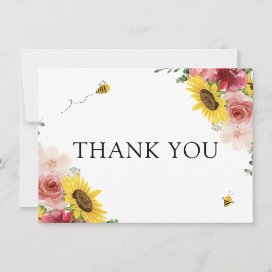 Baby shower zonnebloemen (Voorkant)