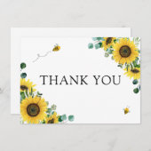 Baby shower zonnebloemen (Voorkant / Achterkant)