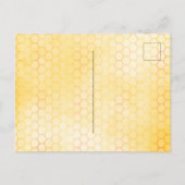 Baby shower zonnebloemen, griedig van mam tot bije uitnodiging briefkaart (Achterkant)