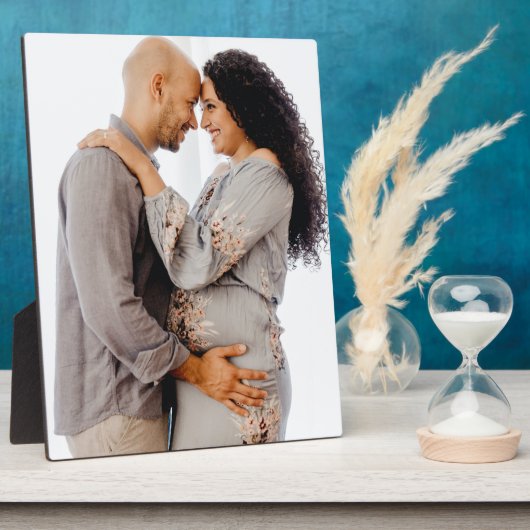 Baby shower Zwangerschap Foto Tafel Display Fotoplaat (Zijkant)