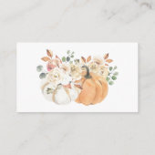 Baby showers d'automne pour les cartes de boîtier  (Dos)