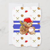 Baby showers de baseball Teddy Bear Invitations (Dos)