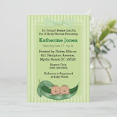 Baby showers de jumeaux afro-américains Invitation (Debout devant)