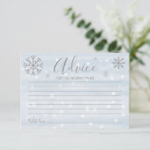 Baby showers de neige d'hiver Cartes (Debout devant)