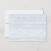 Baby showers de neige d'hiver Cartes (Dos)
