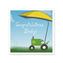 Baby showers servetten voor tractors