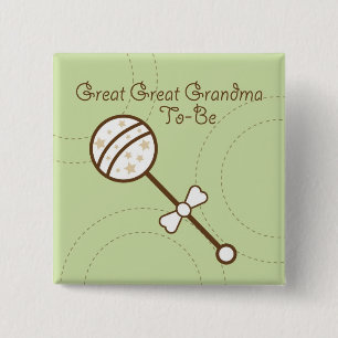 baby showers spelden vierkante button 5,1 cm