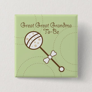 baby showers spelden vierkante button 5,1 cm