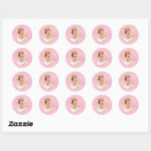 Baby showers Sticker met Baby Princess (Vel)