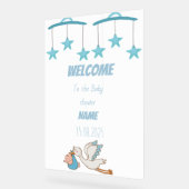 Baby showers teken acryl bord (Hoek)