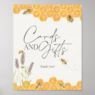 baby showers voor honingbijen en cadeaubonnen poster
