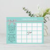 BABY Silver Bling & Glam Party Bingo Carte de jeu (Debout devant)