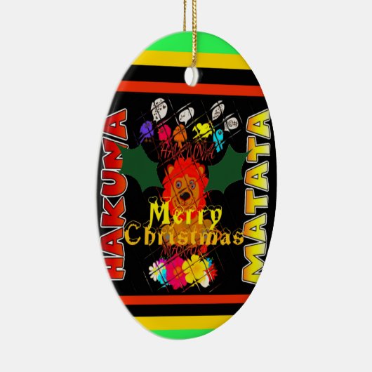 Baby Simba Vrolijk Kerstfeest Collectie Keramisch Ornament (Rechts)