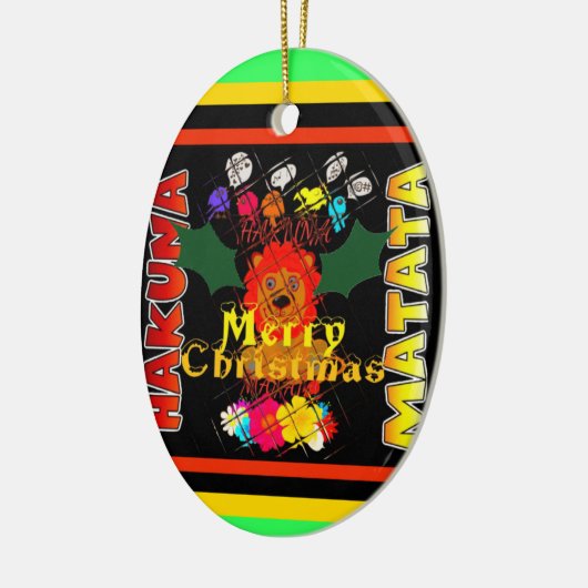 Baby Simba Vrolijk Kerstfeest Collectie Keramisch Ornament (Links)