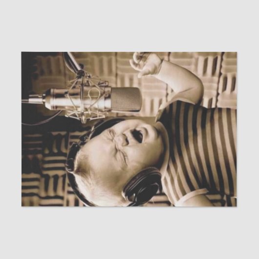  Baby Singing Tissue Paper Tissuepapier (Voorkant)