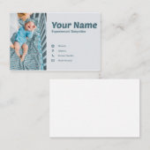 Baby Sitting Carte de visite (Devant / Derrière)