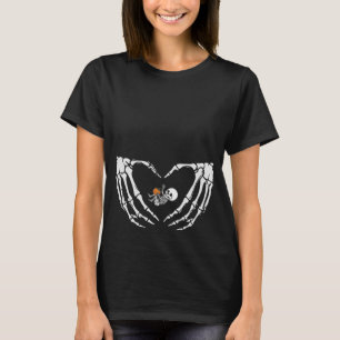 Baby Skeleton Heart Hand Halloween röntgenfoto zwa T-shirt