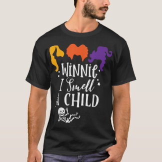 Baby Skeleton Zwangerschap Halloween Winnie I Smel T-shirt