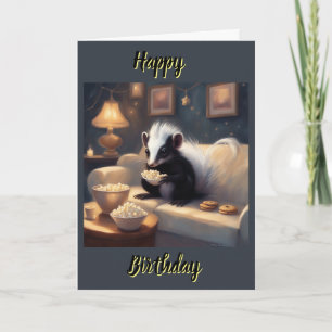 Baby skunk kleine stinker Verjaardag  Kaart